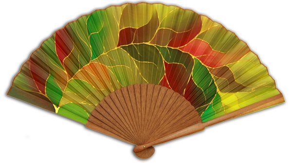 Листья веером