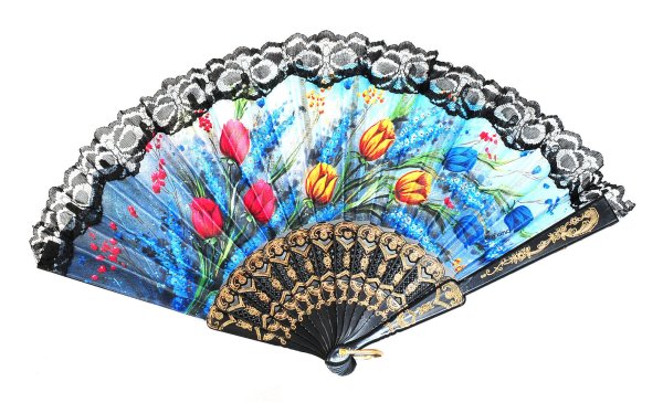 Веер на белом фоне