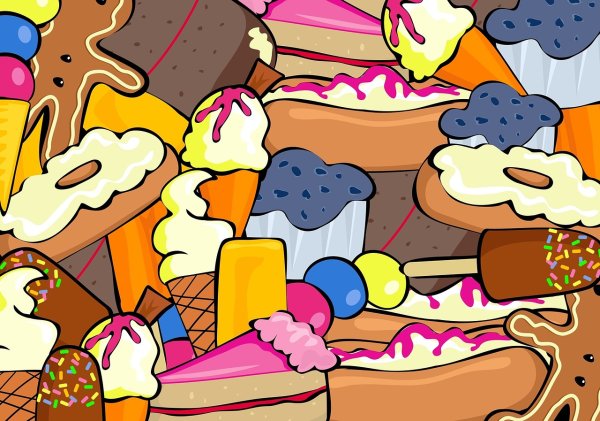 Сладости иллюстрации