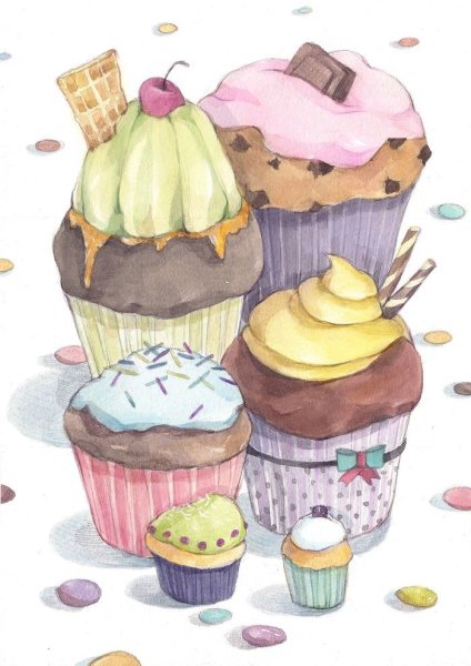 Пирожные для рисования