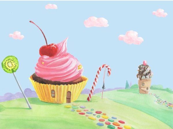 Мультяшный мир сладостей