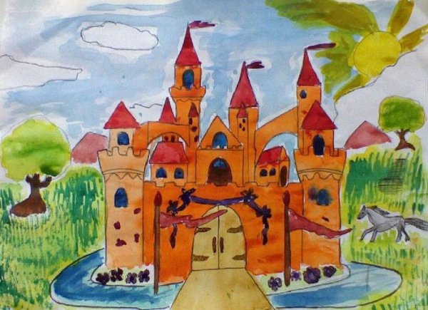 Сказочный город изо