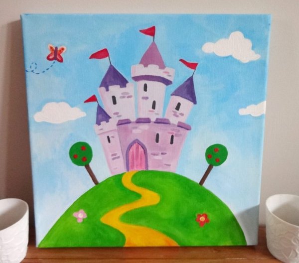 Замок для рисования для детей