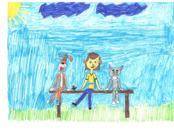 Простоквашино рисование