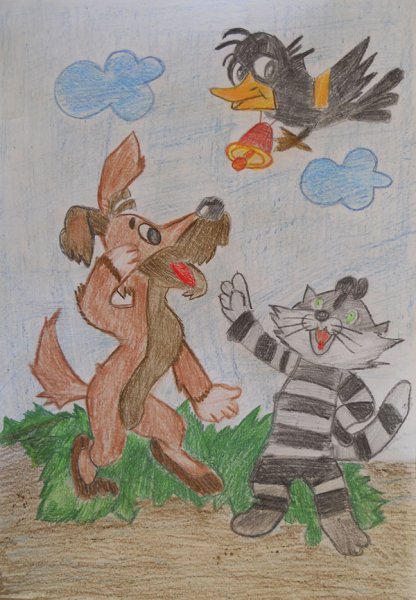 Детские рисунки Простоквашино