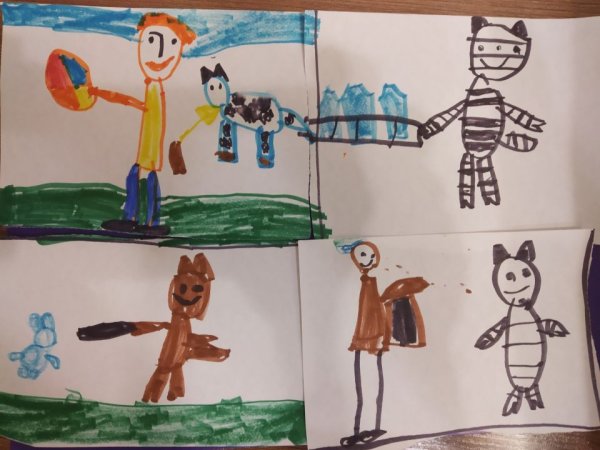 Рисунок на тему Простоквашино