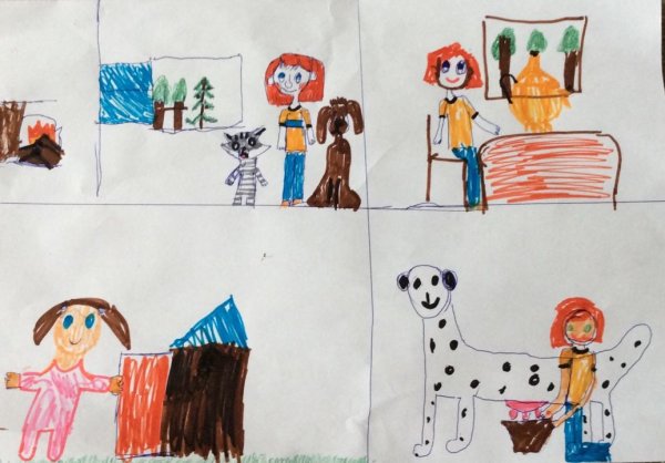 Рисунок на тему Простоквашино