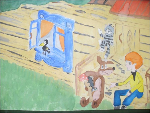 Дядя фёдор пёс и кот рисунок