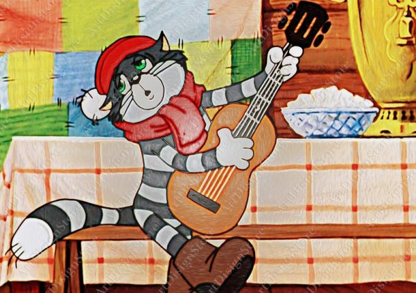 Кот Матроскин карандашом