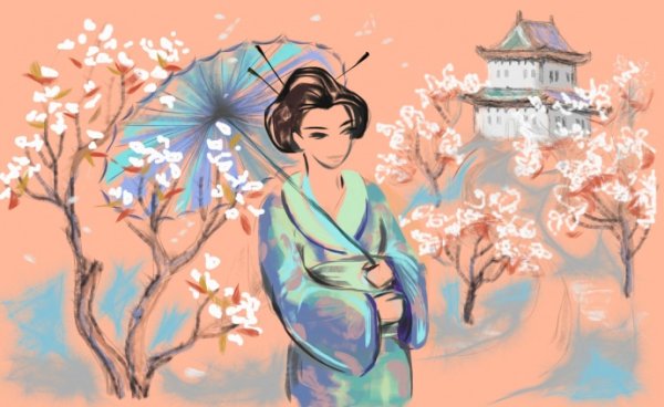 Рисунки на тему Япония