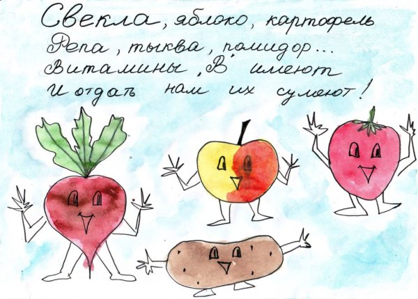 Витамины рисунок для детей