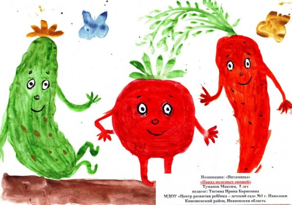 Рисование овощи подготовительная группа