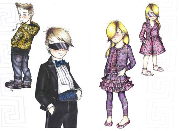 Эскизы одежды для детей