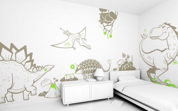 Роспись стен в детской комнате мальчику