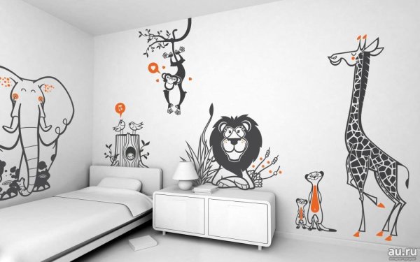 Рисунки на стену в комнату