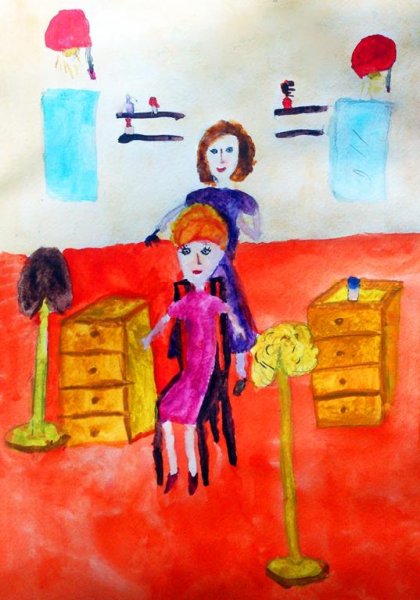 Раскраска парикмахер