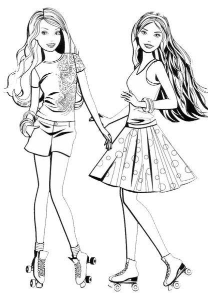 Барби карандашом