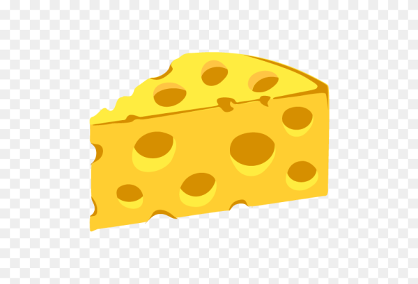 Кусок сыра вектор