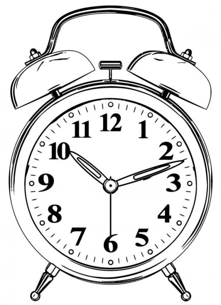 Часы для раскрашивания для детей