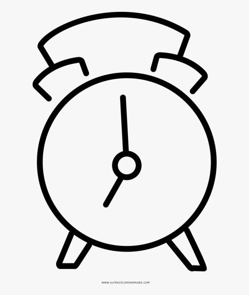 Будильник раскраска
