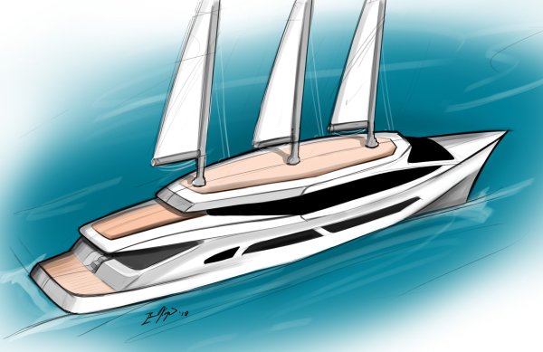 Яхта для раскрашивания