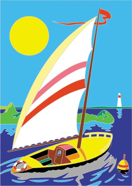 Парусная яхта пейнт