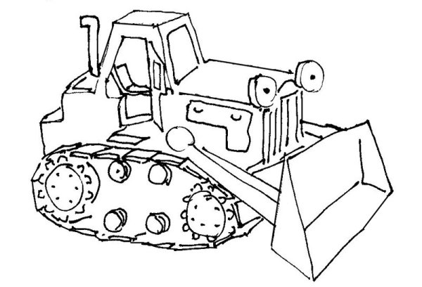 Бульдозер для рисования