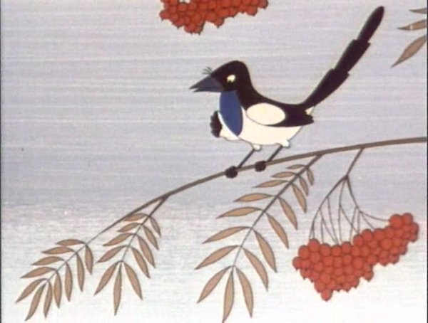 Рисование сорока белобока