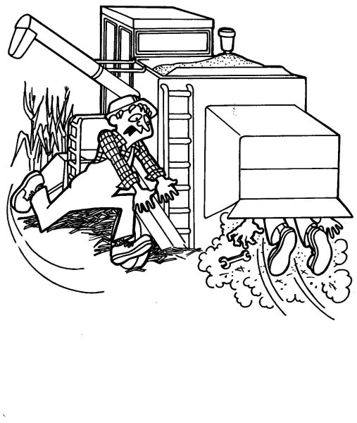 Комбайн раскраска для детей