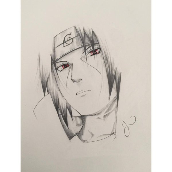 Итачи Учиха набросок