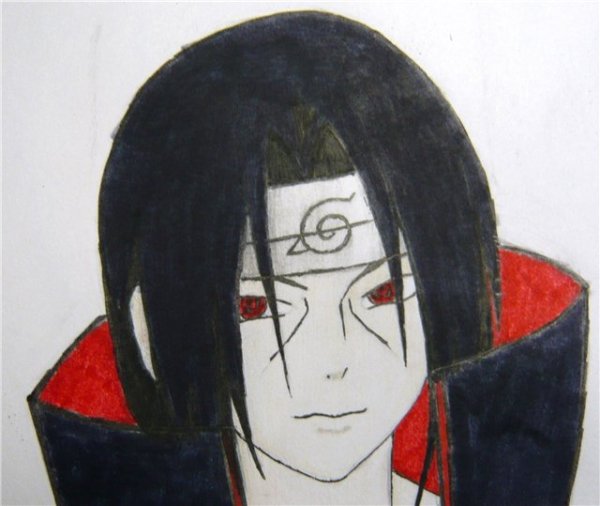 Итачи Акацуки рисунок