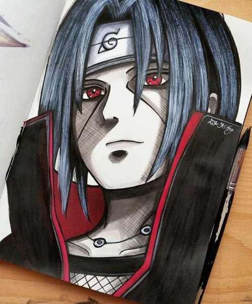 Итачи Учиха для срисовки