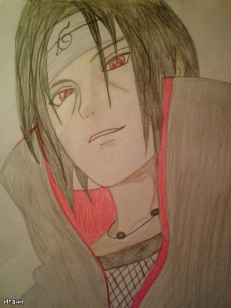 Раскраски Наруто Итачи