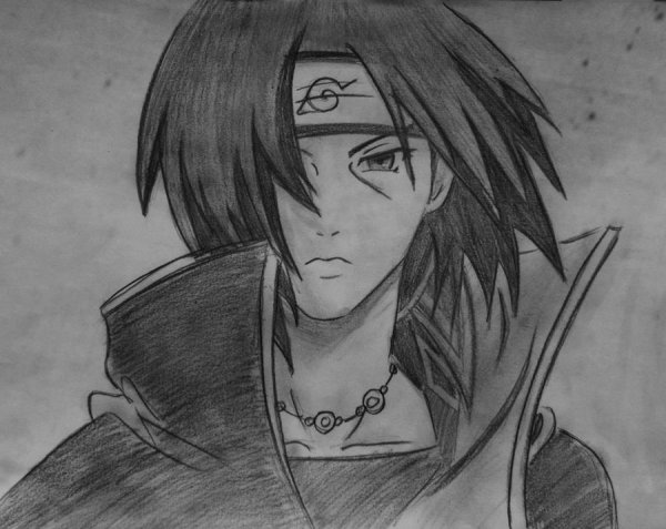 Срисовки аниме Наруто Итачи
