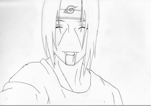 Акацуки Итачи для срисовки