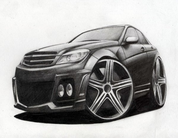 Мерседес рисунок