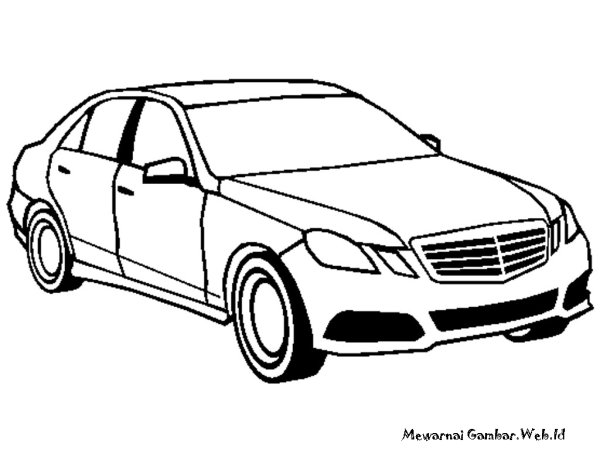 Раскраска Мерседес clk230