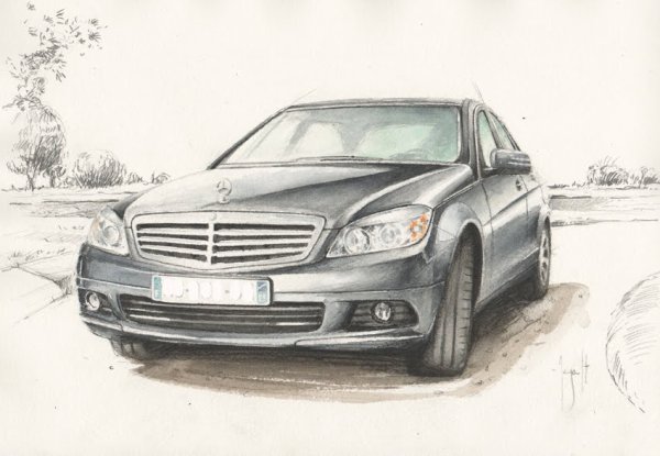 Рисунок мерса