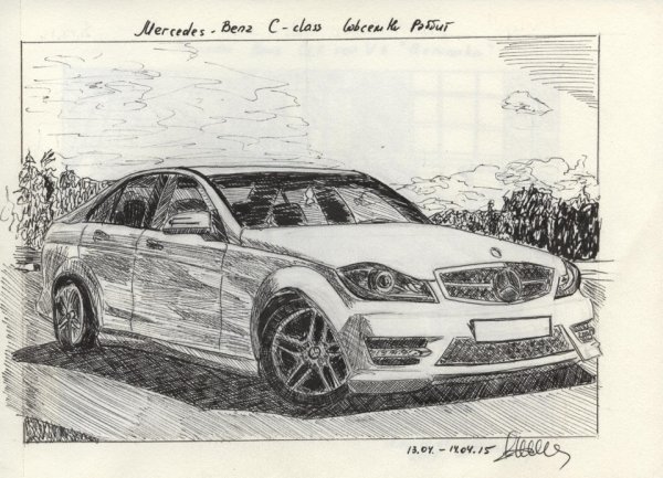 Раскраска Мерседес w213