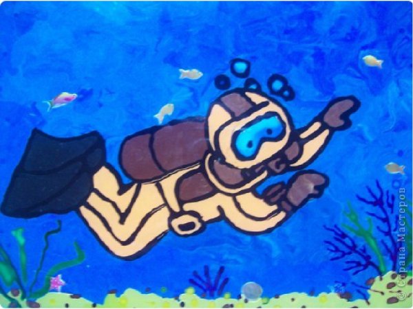 Водолаз мультяшный