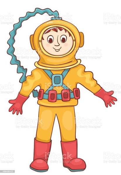 Аквалангист раскраска для детей