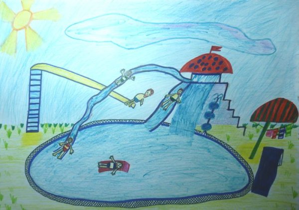 Аквапарк рисунок