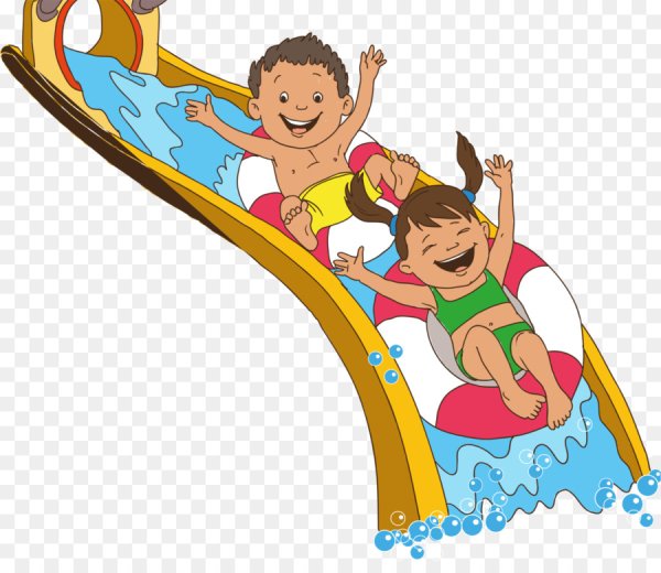 Рисуем аквапарк с детьми