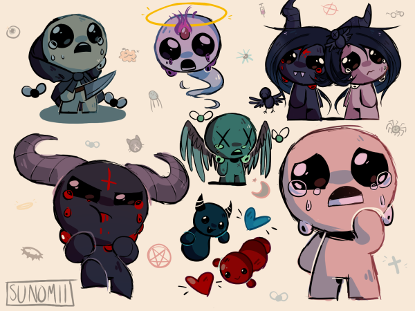 Айзек из the Binding of Isaac Rebirth