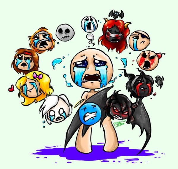 The Binding of Isaac персонажи арт
