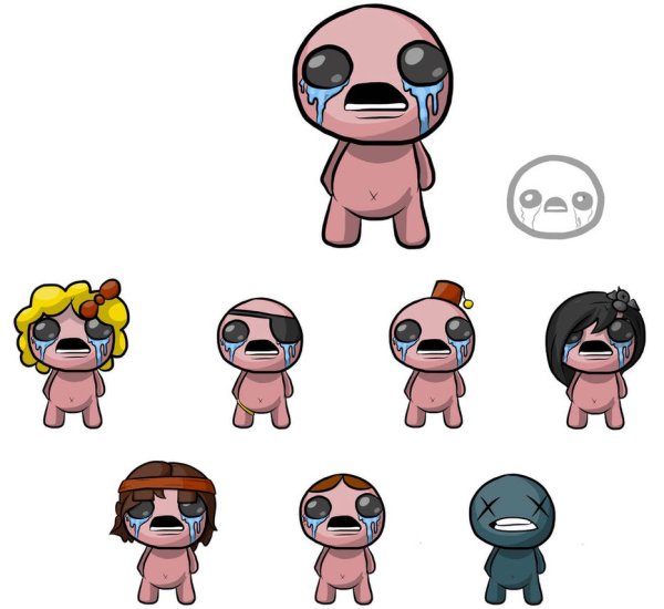 Айзек из the Binding of Isaac Rebirth