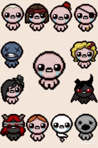 Айзек из the Binding of Isaac Rebirth