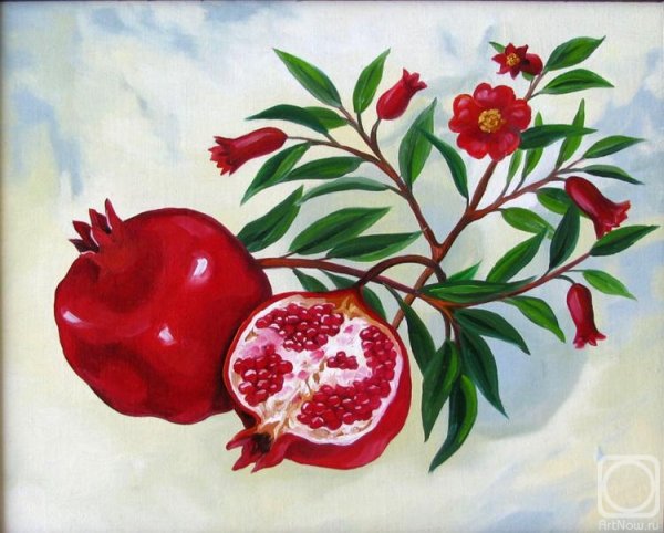 Рисовать Гранатовое дерево