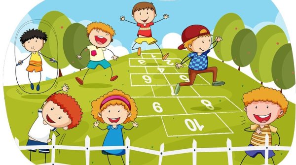 Игры на свежем воздухе рисунок