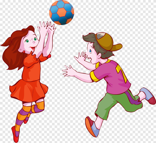 Детские картинки дети играют в мяч